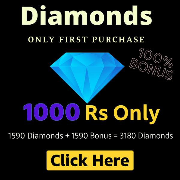 Top Up 1590 Diamond + 1590 Bonus = 3180 💎
